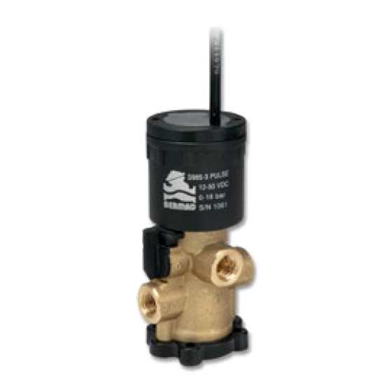 Solenoide S-982-3W-M BERMAD 12-50V DC latch 3 vías 2 hilos N.O./N.C.