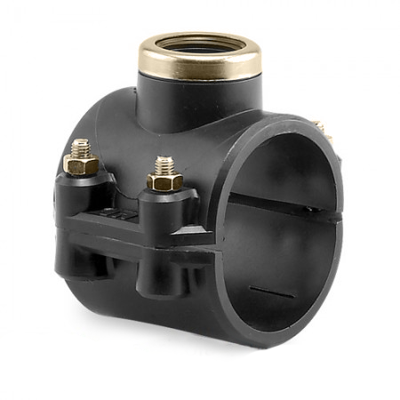 Collarín PP ø75mm toma simple reforzada, salida 3/4''