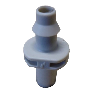 Conector microtubo 4x7mm macho-dentado gris