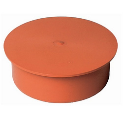Tapón ciego PVC saneamiento ø250mm macho teja