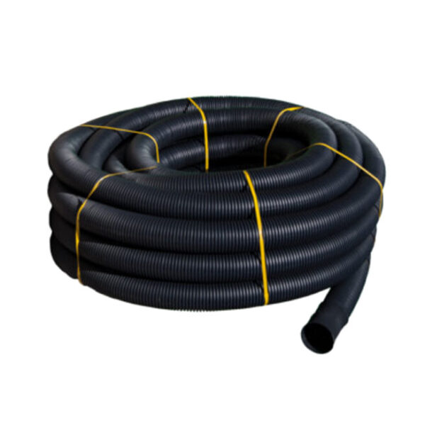 Tubería PE drenaje ø125mm corrugado R:50m