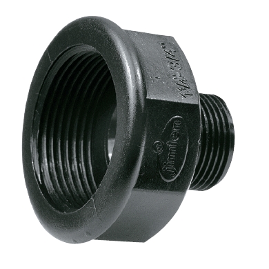 Tuerca PP ampliación rosca macho 1/2''- rosca hembra 1''