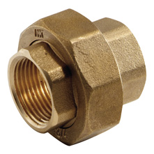 Enlace tres piezas latón rosca hembra 2"- rosca hembra 2" tubería PE